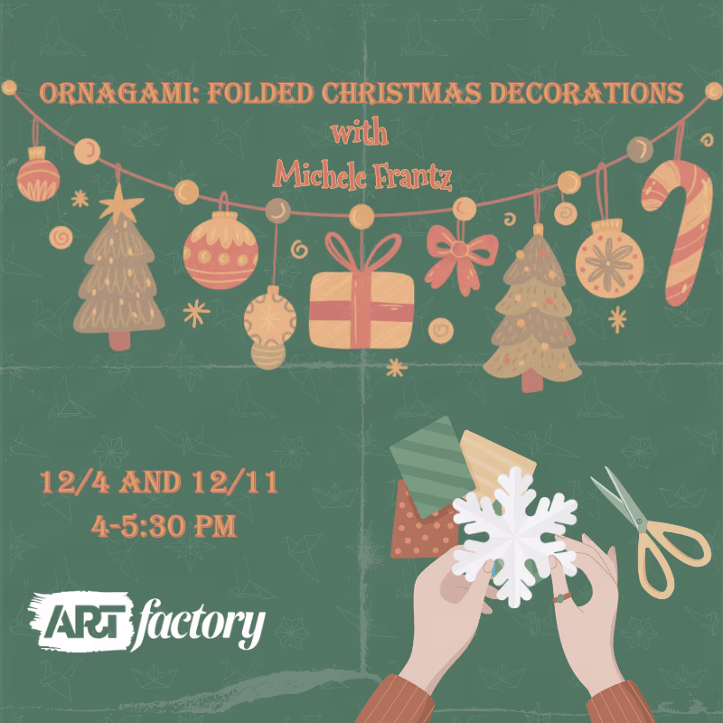 Ornagami Folded Christmas Decorations with Michele Frantz 124 and 1211 4-530 pm (800 x 800 px)